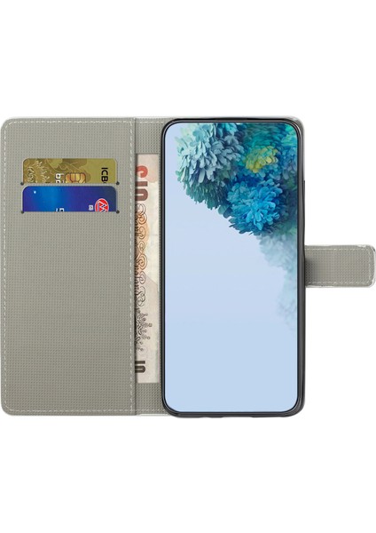 Samsung Galaxy A54 Için 5g Pu Deri Desen Desen Telefon Kapağı Manyetik Kapanma Flip Stand Cüzdan Folio Case-Jelly Balık (Yurt Dışından)