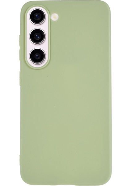 Samsung Galaxy S23 Slim Fit Yumuşak Tpu Pürüzsüz Kapak Mat Kaplama Kaplama Kavrama Telefon Kılıf Yeşil (Yurt Dışından)
