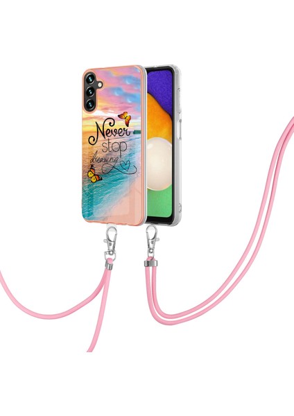 Samsung Galaxy A54 Için 5g Elektraptaşlama Çerçeve Kılıfı Mermer Çiçek Desen Yumuşak Tpu Geri Koruyucu Koruyucu Kapak, Koruyucu Kapak, Rüya Görmeyi Bırak (Yurt Dışından) fiyatları