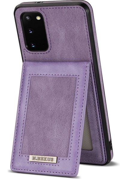 Samsung Galaxy S20 FE/S20 Fe 5G/S20 Fe 2022/S20 Lite, Dikey Kart Tutucusu Pu Deri+Tpu Rfıd Engelli Telefon Kılıfı (Yurt Dışından)