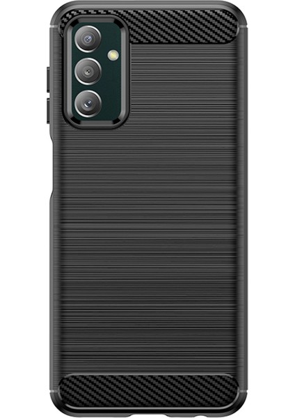 Samsung Galaxy M13 Için 4G/M13 (Hindistan) 4G/F13 4G/M23 5G/F23 5g Karbon Fiber Doku Yumuşak Tpu Kılıf Damgası Damalı Fırçalı Telefon Kapağı Black (Yurt Dışından)
