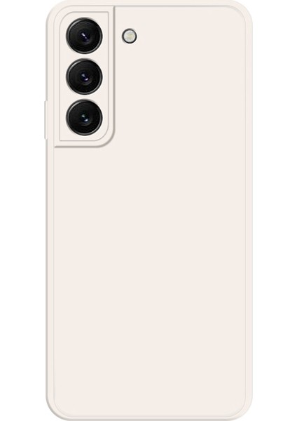 Samsung Galaxy S22+ 5g Mikrofiber Astar Tasarımı Kalaştırılmış Esnek Tpu Kılıfı Düz ​​kenar Telefon Koruyucu Kapak Bej (Yurt Dışından)