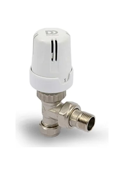 Köşe Termostatik Radyatör Vanası 1/2 Pex Bağlantı (Mobil Boru Için)