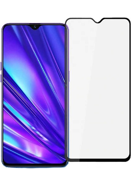 Oppo A15 Kenarları Kırılmaya Dayanıklı Cam Ekran Koruyucu