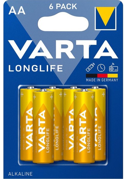 Longlife Alkalin Kalem Aa Pil 6 Lı Paket