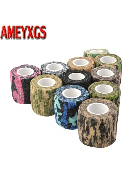 Renk 9 Tarzı Okçuluk Kamuflaj Açık Avcılık Çekim Aracı 5cmx4.5m Kamuflaj Gizli Bant Su Geçirmez Wrap Açık Aksesuar (Yurt Dışından) fiyatları