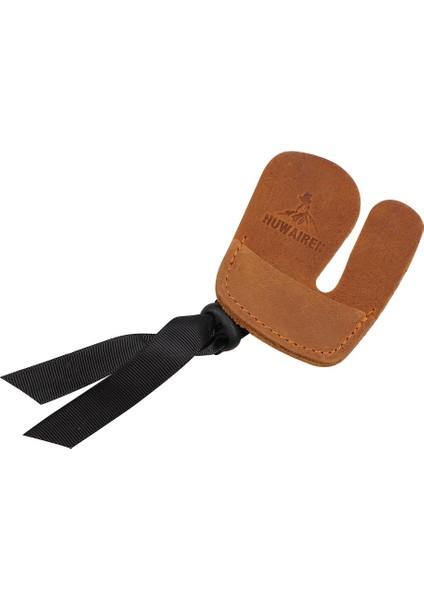 Kahverengi Tarzı Okçuluk Parmak Tab Guard Koruma Yay ve Ok Avcılık Atış Aksesuarları Için Sığır Derisi Koruyucu Dişli Ekipmanları (Yurt Dışından)