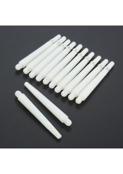 45 mm Beyaz Stil Plastik Dart Milleri Vida Dişi Şeffaf Dart Çelik ve Yumuşak Dart Için Paslanmaz Çelik O Halkalı Sapları (Yurt Dışından)