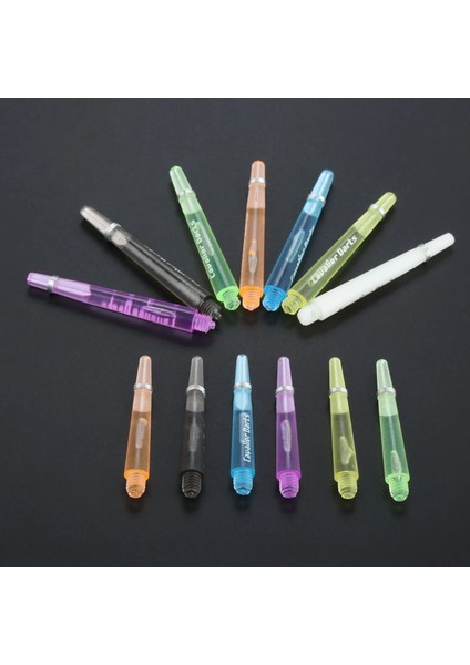 45 mm Beyaz Stil Plastik Dart Milleri Vida Dişi Şeffaf Dart Çelik ve Yumuşak Dart Için Paslanmaz Çelik O Halkalı Sapları (Yurt Dışından)