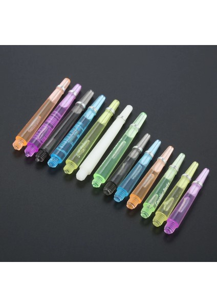 45 mm Beyaz Stil Plastik Dart Milleri Vida Dişi Şeffaf Dart Çelik ve Yumuşak Dart Için Paslanmaz Çelik O Halkalı Sapları (Yurt Dışından)