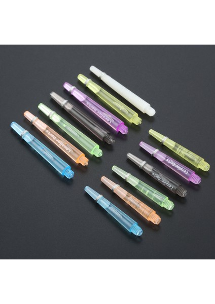45 mm Beyaz Stil Plastik Dart Milleri Vida Dişi Şeffaf Dart Çelik ve Yumuşak Dart Için Paslanmaz Çelik O Halkalı Sapları (Yurt Dışından)