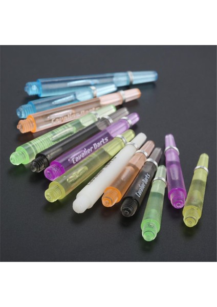 45 mm Beyaz Stil Plastik Dart Milleri Vida Dişi Şeffaf Dart Çelik ve Yumuşak Dart Için Paslanmaz Çelik O Halkalı Sapları (Yurt Dışından)