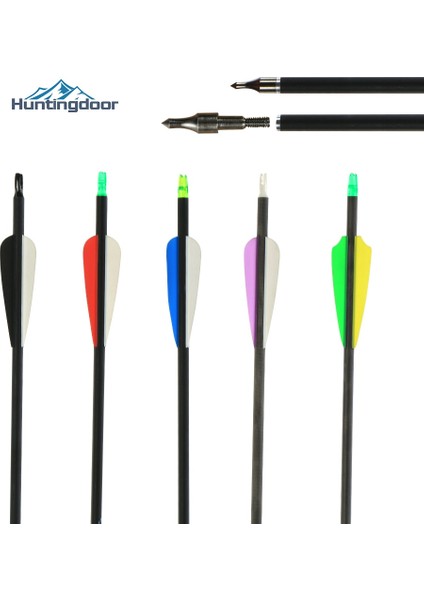 Lacivert Tarzı Adet Karışık Karbon Ok 30 Inchee 500 Çap Bileşik Olimpik Yay ve Ok Okçuluk Avcılık Atıcılık Için (Yurt Dışından) modelleri