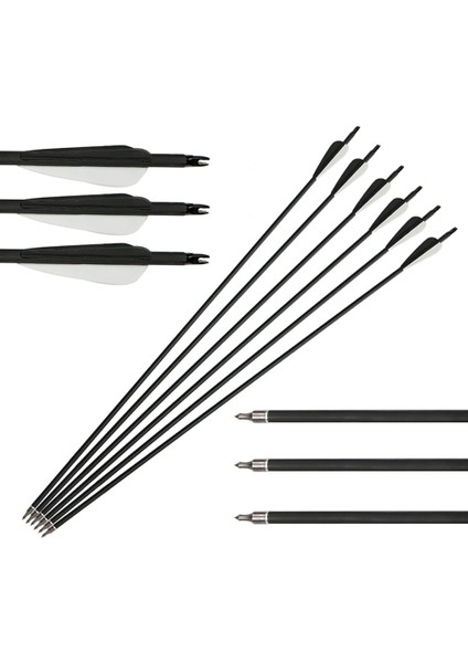 Lacivert Tarzı Adet Karışık Karbon Ok 30 Inchee 500 Çap Bileşik Olimpik Yay ve Ok Okçuluk Avcılık Atıcılık Için (Yurt Dışından) fırsatları