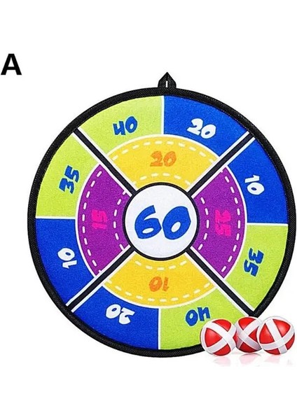 Bir Stil 27.5cm Çocuklar Güvenlik Dart Tahtası Spor Oyuncakları Yapışkan Top Hedef Oyunu Kapalı Açık Ebeveyn-Çocuk Etkileşimi Y51D (Yurt Dışından)