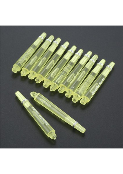 45 mm Sarı Stil Plastik Dart Milleri Vida Dişi Şeffaf Dart Çelik ve Yumuşak Dart Için Paslanmaz Çelik O Halkalı Sapları (Yurt Dışından)