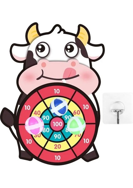 B Tarzı Karikatür Dart Tahtası Oyunları Çocuk Hedef Yapışkan Top Dart Tahtası Interaktif Oyuncaklar Çocuklar Için Klasik Oyuncaklar Set Hediye (Yurt Dışından)