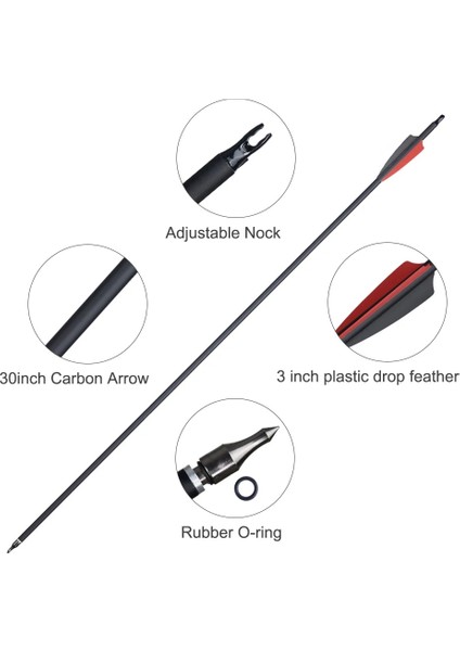 Pembe Tarzı Toparchery 31.arbon Arrow Spine 500 Compoundrecurve Bowarrow Okçuluk Atıcılık Avcılık Aksesuarları(Adet) (Yurt Dışından)