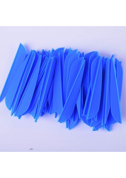 Mavi Stil Okçuluk Tüy Fletching Oklar Kanatlar 3 Inç Kauçuk Tüy Fletching Cut Dıy Okçuluk Aksesuarı Için (Yurt Dışından)