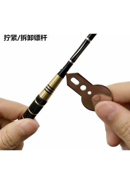 1 Adet-A Tarzı Bugünün Hediyesi 6 Adet Profesyonel Dart 16.5CM24G Siyah Altın Çelik Ucu Dart Hediye Kutusu Seti ve Alüminyum Dart Çubuğu (Yurt Dışından)