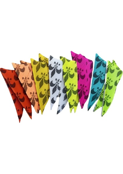 Floresan Sarı Tarzı Hi-Q Satışta Doğal Hindi Tüyleri Kalkan Kesim Okçuluk Fletches Feather Arrow Fletching 2'' (Yurt Dışından)