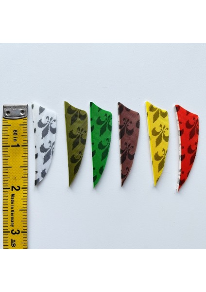 Floresan Sarı Tarzı Hi-Q Satışta Doğal Hindi Tüyleri Kalkan Kesim Okçuluk Fletches Feather Arrow Fletching 2'' (Yurt Dışından)