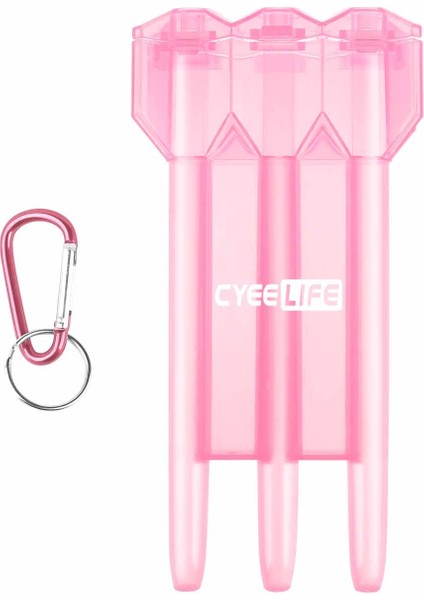 Pembe Şeffaf Stil Cyeelife Plastik Dart Anahtar Tokalı Taşıma Çantası Dart Taşıma Cüzdanı Tutucu Kutu 11 Renk (Yurt Dışından)