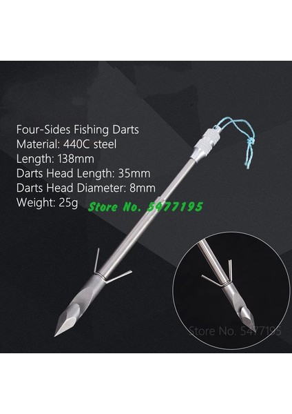 1 Adet Dart J Tarzı 1 Adet Deepwater Balık Dart Balıkçılık Sapanı Ok Beceri Çekim Avcılık Sapanı Oklar Yetişkin Crossbow Broadheads Ok Ucu (Yurt Dışından)