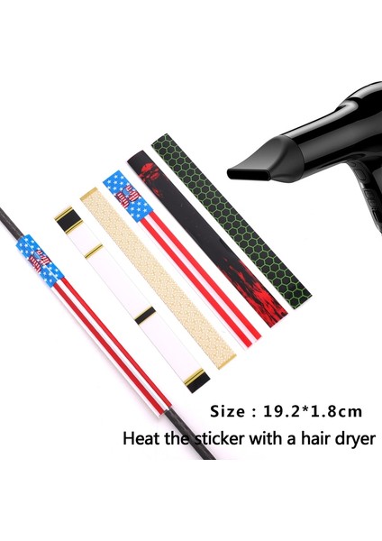 No.1 Tarzı Dıy Okçuluk Isıyla Daralan Ok Mili Sarar Kağıt Ok Etiket Paster Wrap Için Ahşap Bambu Avcılık Aksesuarları (Yurt Dışından) fırsatları