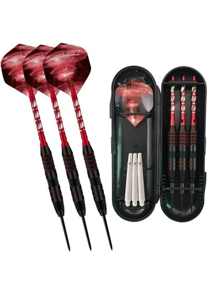 Kırmızı Stil Profesyonel Dart Tahtası Seti Metal Ucu Dart Seti Profesyonel Hedef Dart Seti Hediye Dart Oyunu Seti Kapalı Spor Eğlence Dart Oyunu (Yurt Dışından)