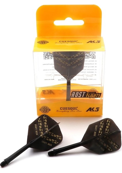 Dart Uçuş Stili Cuesoul Yağlı Boyalı Craft Bira Bitmiş ve Birleştirici Rost UÇUŞLARI-23G Çelik Uç %90 Tungsten Dart Seti (Yurt Dışından)