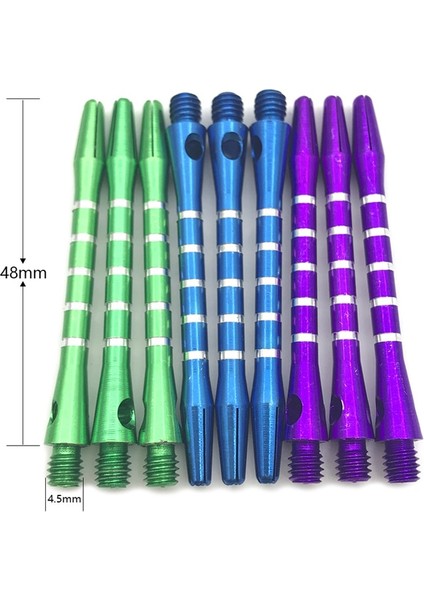 3 Kırmızı Stil Yeni Yüksek Li Renkli Dart Şaftları Alüminyum Alaşımlı Malzeme Dart Aksesuarları Şaft Dardos Flechette (Yurt Dışından)