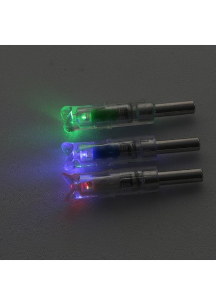 3 Adet Mavi Stil Pcs Arbalet Ok Okçuluk Işıklı Nock LED Işık Parlak Gece Avcılık Sporları Çekim Okları Avcılık Aksesuarları (Yurt Dışından)