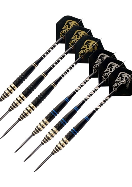 No.4 Tarzı 6 Adet Hediye Okçu Dart Seti Dart Kutusu Kutusu Kalemtıraş Tungsten Çelik Ucu Kaymaz Demir Varil Alüminyum Miller Adam Oyun Odası Için (Yurt Dışından)