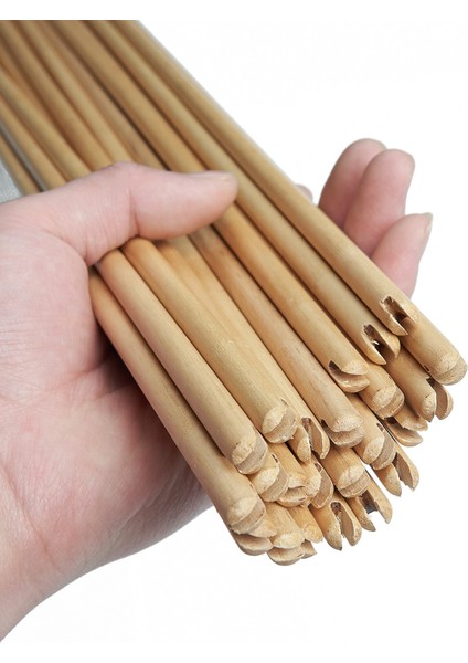 6 Adet Ahşap Tarzı Adet Dıy Okçuluk Bambu Ok Miliahşap Ok Mili Dış Çap 8mm Ok Mili Avcılık Çekim Aksesuarları (Yurt Dışından)