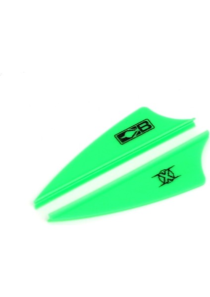 1,75 Inç Neon-Yeşil Tarzı Okçuluk Bolt Fletching Vane Inch Crossbow Ok Tüyü Dıy Avcılık ve Çekim Için Tpu Tüy (Yurt Dışından)