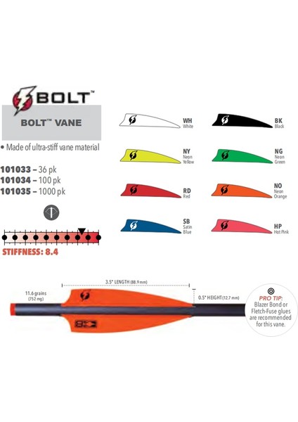 1,75 Inç Neon-Yeşil Tarzı Okçuluk Bolt Fletching Vane Inch Crossbow Ok Tüyü Dıy Avcılık ve Çekim Için Tpu Tüy (Yurt Dışından) fırsatları