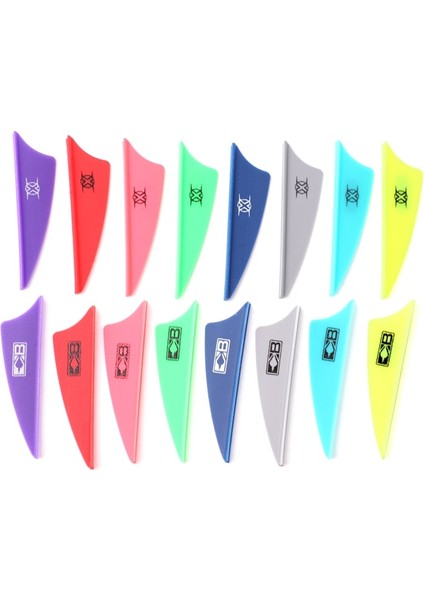 1,75 Inç Neon-Yeşil Tarzı Okçuluk Bolt Fletching Vane Inch Crossbow Ok Tüyü Dıy Avcılık ve Çekim Için Tpu Tüy (Yurt Dışından) indirimleri