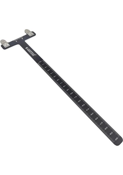 Siyah Stil Okçuluk Yay Kare T Cetvel Paslanmaz Çelik Malzeme Avcılık Ölçüm Aracı Yay ve Ok Atış Bowstring Konumlandırma Ölçeği (Yurt Dışından)