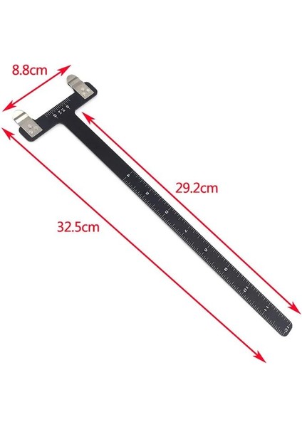 Siyah Stil Okçuluk Yay Kare T Cetvel Paslanmaz Çelik Malzeme Avcılık Ölçüm Aracı Yay ve Ok Atış Bowstring Konumlandırma Ölçeği (Yurt Dışından) fırsatları