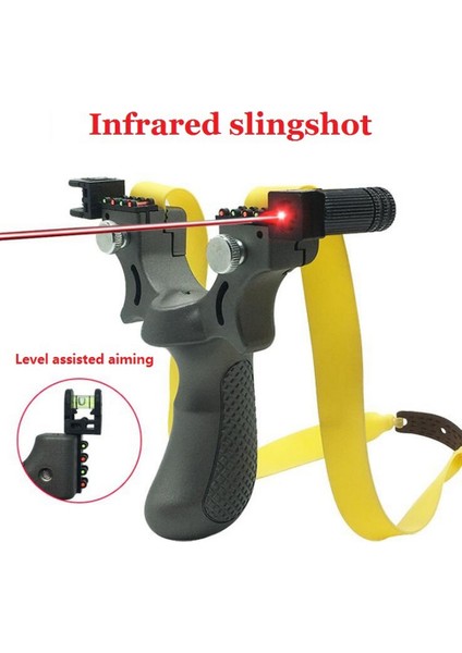 3 Adet Elastik Bant Stili Açık Mancınık Sapan Topları Lazer Amaçlı Çekim Için Seviye Yüksek Hassasiyetli Enstrüman ile Profesyonel Av Sapanı (Yurt Dışından) modelleri