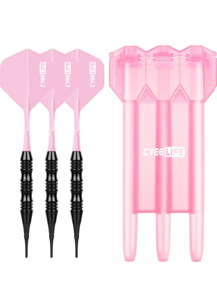 Pembe Tarzı Cyeelife 18G Yumuşak Uçlu Dart Profesyonel Kapalı Plastik Uçlu Dart Elektronik Dart Tahtası Oyunları Için Set Plastik Saklama Kutusu (Yurt Dışından)