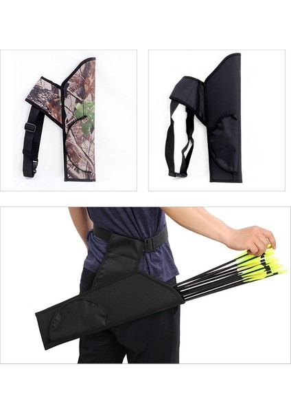 Kamuflaj Stili Avcılık 50 x 14 cm Blackcamo Ok Sadak Asılı Pot Çanta Yay Sadak Cepli Ok Torbalı Okçuluk (Yurt Dışından) modelleri