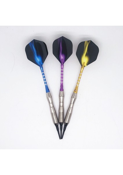 No.8 Stili 3 Adet Profesyonel Dart Seti 18G Yeşil Yumuşak Uçlu Dart Alüminyum Alaşımlı Dart Atma Oyunu (Yurt Dışından)
