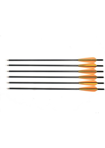 6 ADET18 Inç Tarzı Od8.8 Okçuluk Okları Inç Fiberglas Oklar Cam Elyaf Arbalet Cıvataları Avcılık 3" Tpu Kanatları (Yurt Dışından)