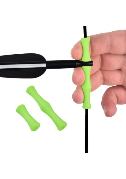 Turuncu Tarzı 1 Takım Okçuluk Parmak Koruyucu Koruma Silikon Yay Dize Koruyucu Tab, Avcılık Çekim Için Açık Yeni (Yurt Dışından) fiyatları