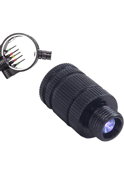 9mm Tarzı Bileşik Yay Gözetleme Işığı Optik LED Evrensel Yay Gözetleme Işığı Iplik 9mm ve ve 6mm Okçuluk Gözetleme Işığı (Yurt Dışından)