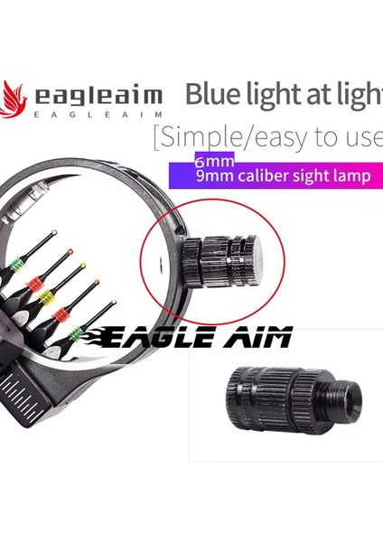 9mm Tarzı Bileşik Yay Gözetleme Işığı Optik LED Evrensel Yay Gözetleme Işığı Iplik 9mm ve ve 6mm Okçuluk Gözetleme Işığı (Yurt Dışından) fiyatları