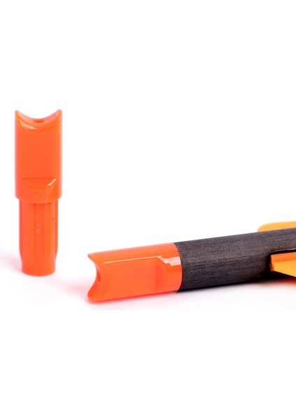 Id6.2mm Turuncu1 Stil Menisküs Şekli Nocks Orangeblack Yarım Ay Tatar Yayı Cıvataları Ok Iç Şaft Avcılık Okçuluk Için Nock (Yurt Dışından)
