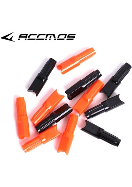 Id6.2mm Turuncu1 Stil Menisküs Şekli Nocks Orangeblack Yarım Ay Tatar Yayı Cıvataları Ok Iç Şaft Avcılık Okçuluk Için Nock (Yurt Dışından)